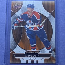 Upper Deck Engrained Icons Steve Smith #77 Edmonton Oilers Ice Hockey Card