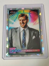 2021 Topps Finest Dirk Nowitzki #41 Atomic Refractor /299 Dallas Mavericks