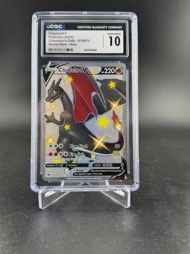 CGC 10 Charizard V 079/073 Champion's Path Full Art Secret Rare Holo POKEMON