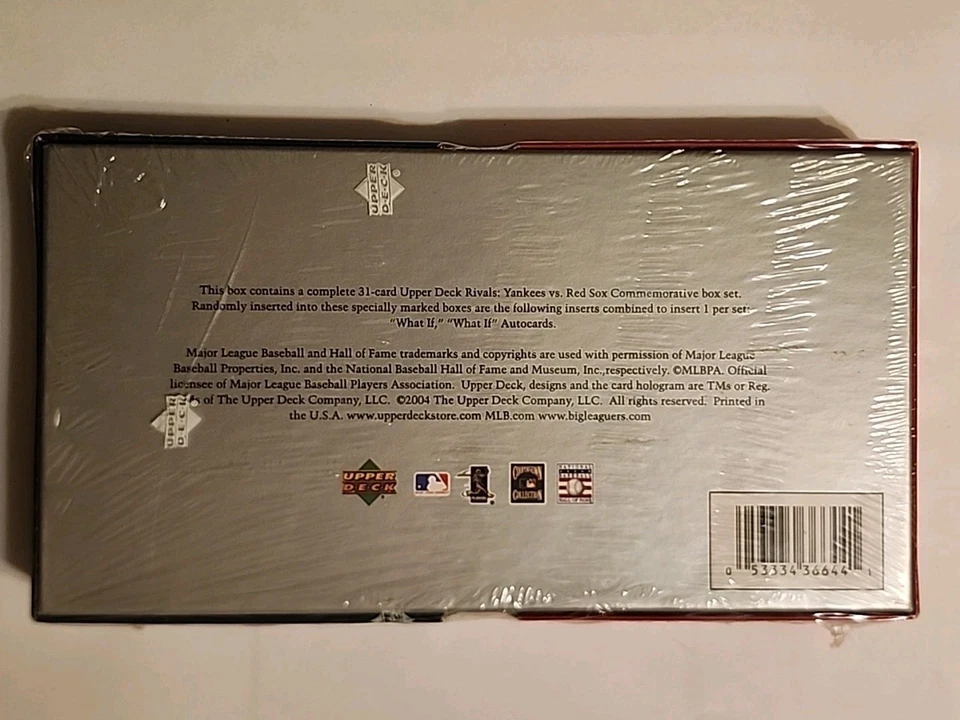 2004 UD Rivals Red Sox Yankees Commemorative Box Set - 30 Cards - SEALED - Image 2 of 2