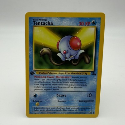 Pokémon Tentacha 56/62 DE 1. Edition Common Fossil 1999