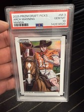 Arch Manning 2025 Prizm Draft Picks Manga PSA 10