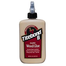 Titebond 3703 Cross Linking Dark Wood Glue 8 Oz Bottle Brown Adhesive