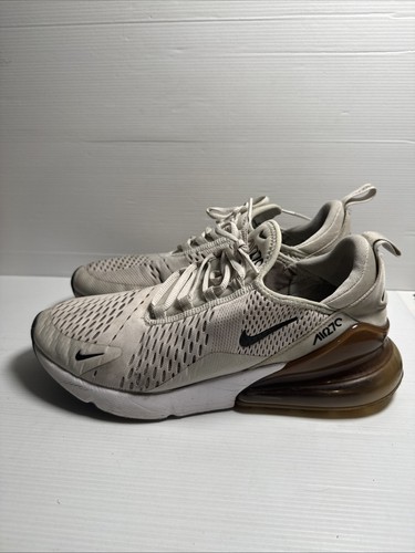 Nike Air Max 270 Size US 9 Men's White Black Shoes Sneakers Runners Trainers - Picture 4 of 15