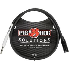 Pig Hog Solutions XLR M to 1/4" TRS Adapter Cable 3 ft. 3 ft.