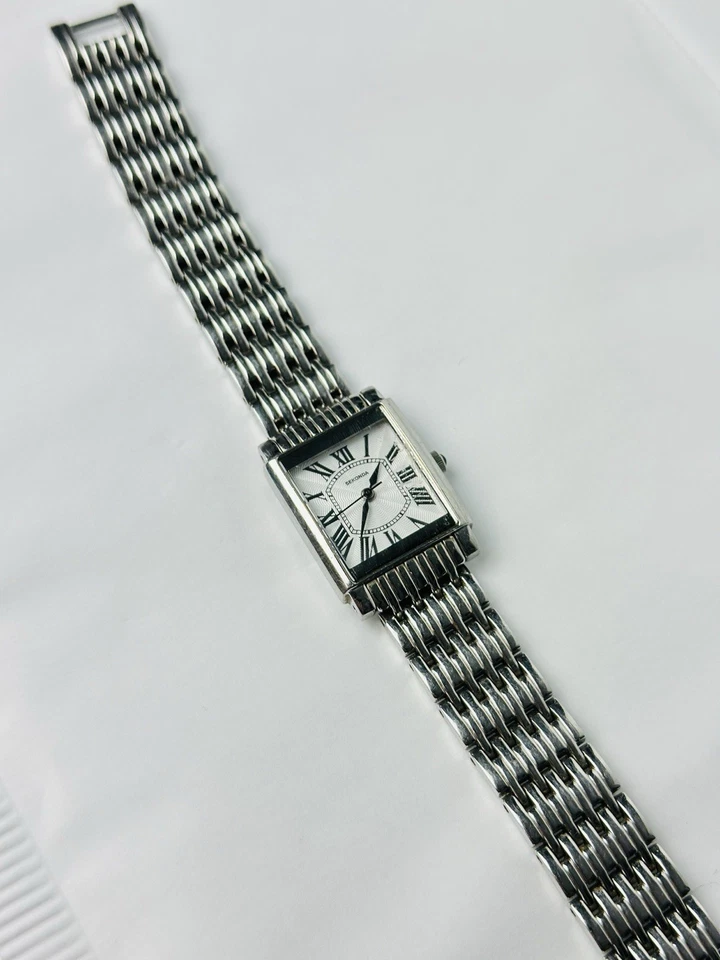 Reloj Mujer Acero Inoxidable Plateado, Funciona Y Batería Nueva, A29 Foto 4 de 4