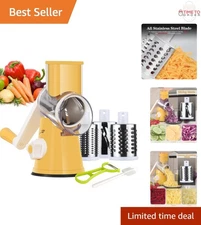 Rotary Cheese Grater Hand Crank Kitchen Shredder Food Processor Vegetable Nuts
