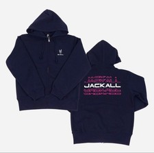 JACKALL Hand Sign Hoodie Parka ZIP Navy 2XL Fishing Outdoor Limited Edition