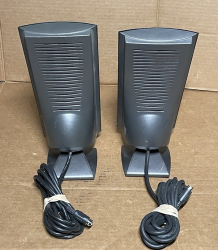Monsoon Flat Panel Speakers Computer Gaming Old School Retro VTG Audio - Picture 4 of 6