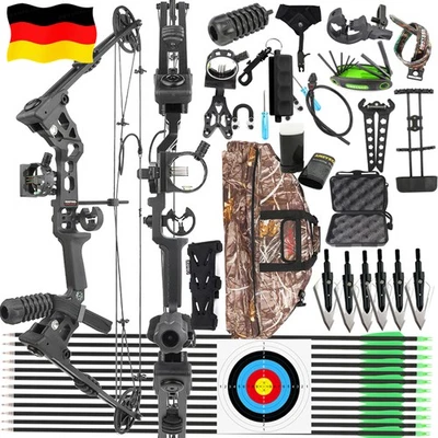 MILAEM Compoundbogen Pfeil 20-70lbs Bogenbeutel Bogenschießen Sportbogen Jagd Angeln RH