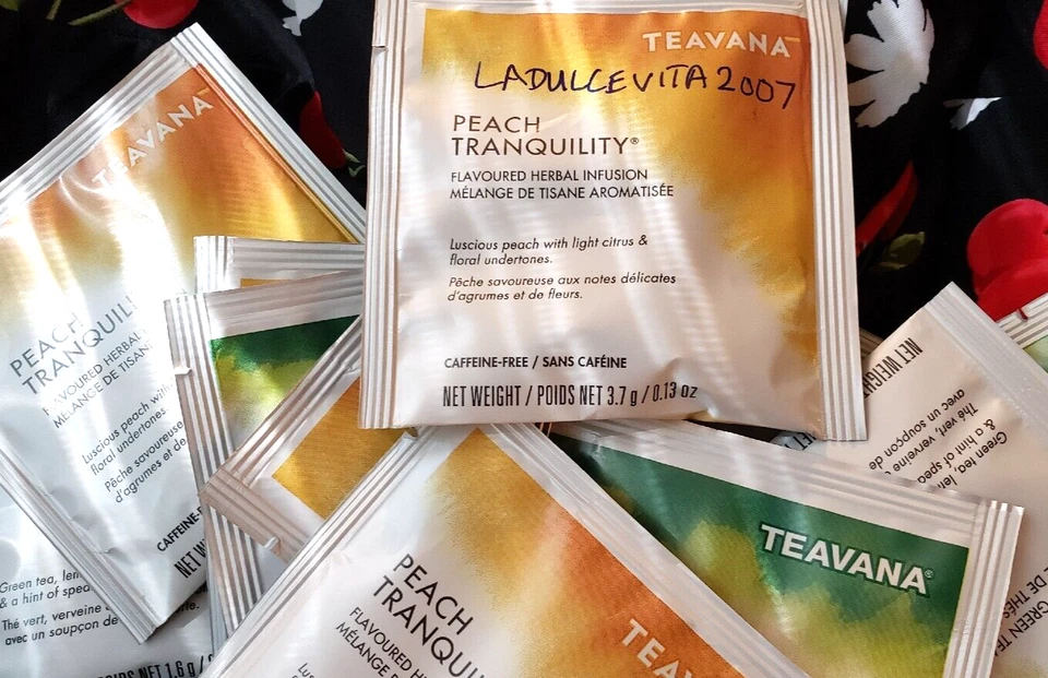 🌈STARBUCKS BALÓN MEDICINAL TEAVANA JADE CÍTRICOS MENTA MELOCOTÓN TRANQUILIDAD 10 BOLSAS DE TÉ Foto 2 de 4