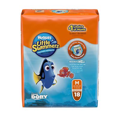 Huggies Little Swimmers Disposable Swimpants-Finding Dory (Size M) 18 Count