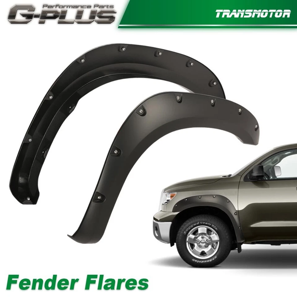 Apto para Toyota Tundra 2007-2013 bolsillo remache estilo guardabarros llamaradas 4 piezas Foto 4 de 4