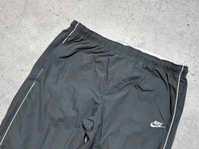 Nike Vintage Nylon Track Pants Swoosh Drill Y2K Hype | eBay