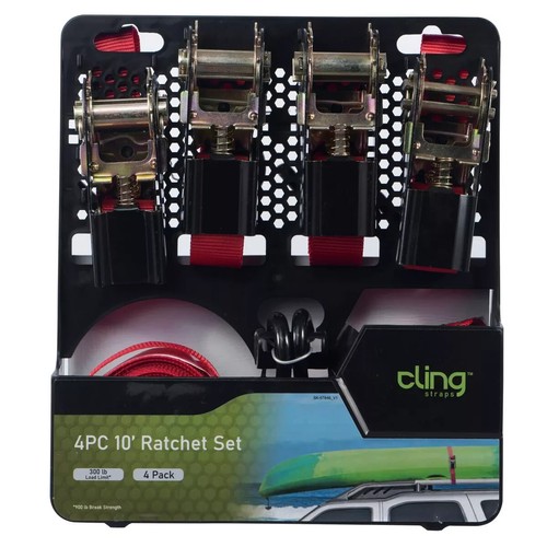 Cling 10' 4er-Pack Ratsche Set - Bild 2 von 3
