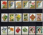 Set of 18 stamps about the Flowers on Cook Islands, MNH, VF, Cook Islands, 1990