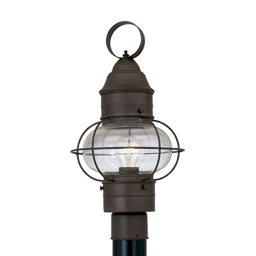 Outdoor Lamp Post Light Fixture Classic Rustic Finish Weather Resistant Exterior - Picture 1 of 7