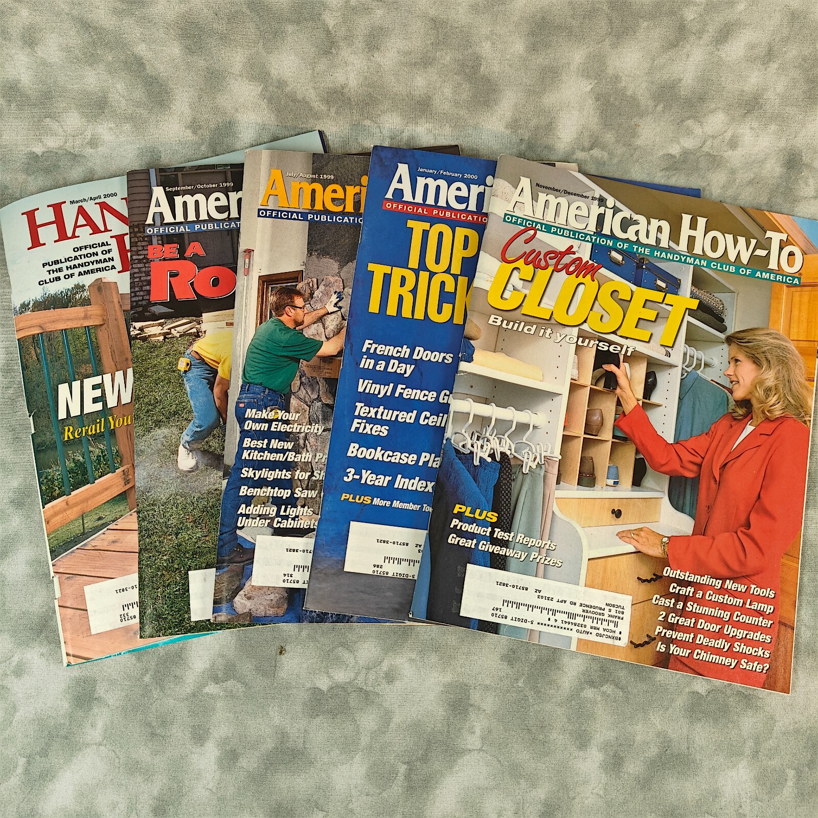 Lot of 5 American How-To & Handyman How-To Magazines - Home Improvement DIY