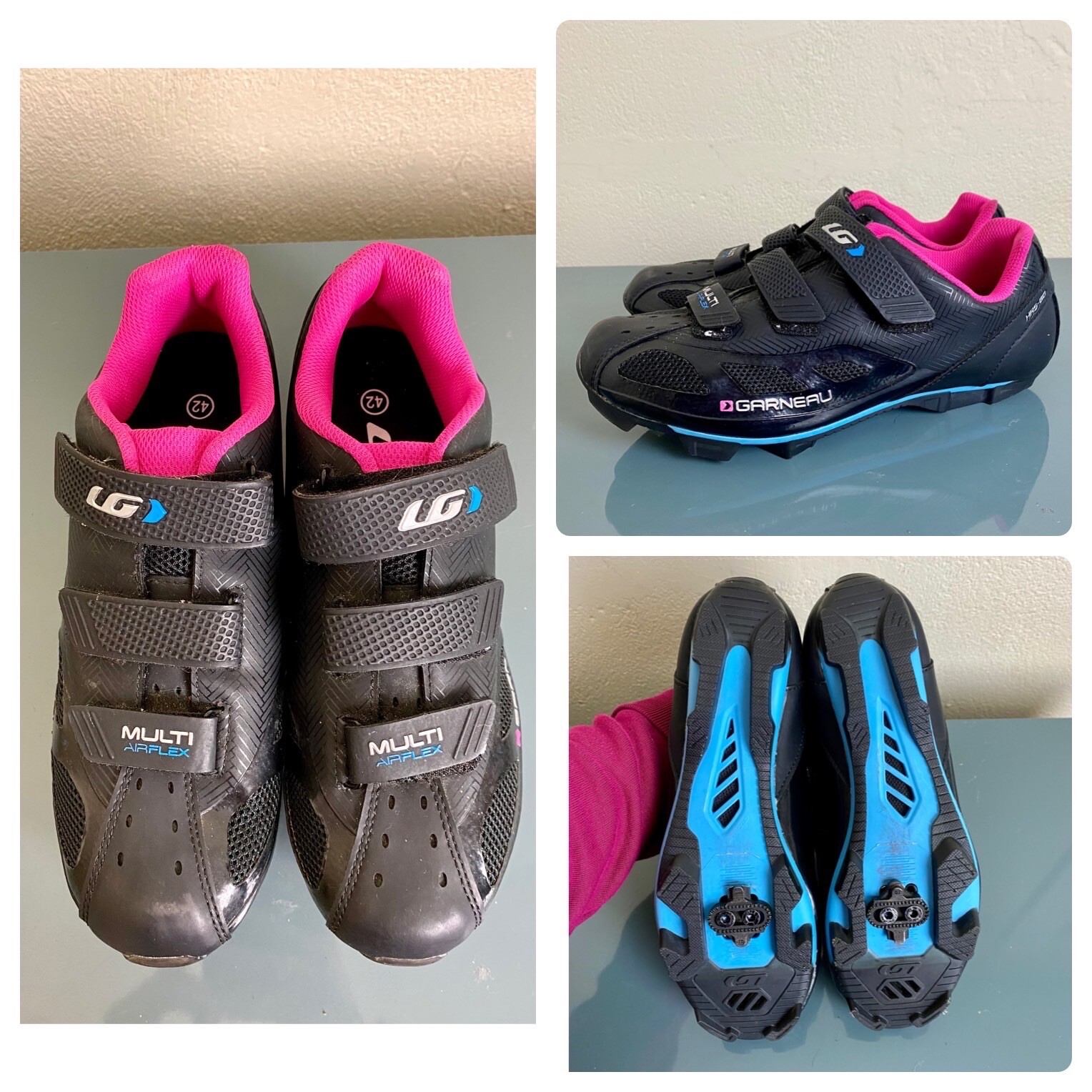 Louis Garneau HRS80 Multi Airflex Women’s Cycling Shoe SZ 11 EU 42 Black/Pink eBay