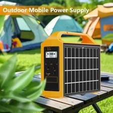 100W Portable Power Station Solar Generator LiFePO4 Battery Power Bank for Camp