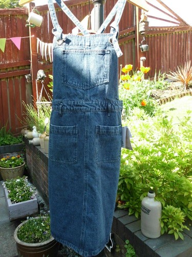 TU SAINSBURYS BLUE DENIM BIB PINAFORE 