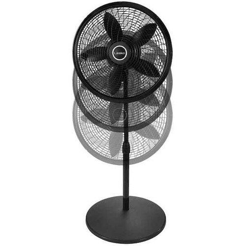 Lasko 18 Inch Cyclone Pedestal Oscillating Floor Fan Black 3 Speed - Picture 8 of 11