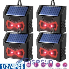 Repelente solar de animales ultrasónico exteriores con detección de movimiento