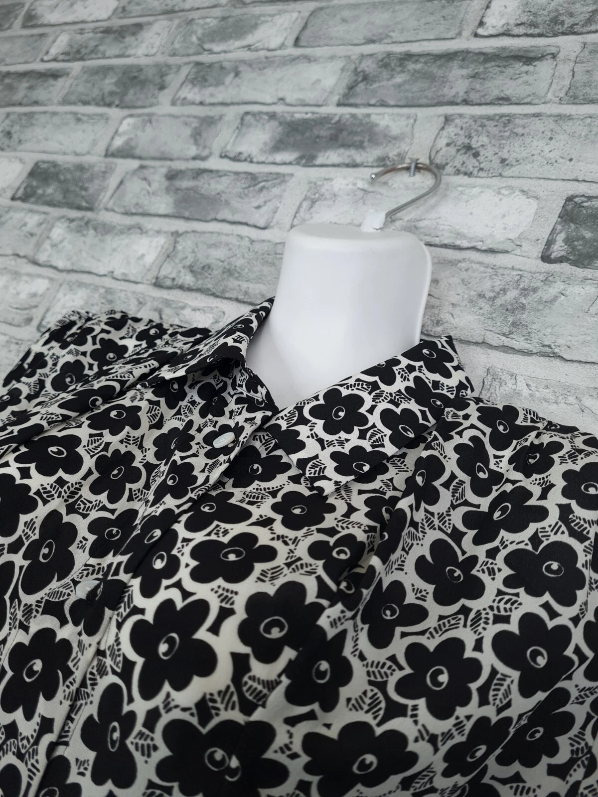 Abito Moschino taglia 8 100% seta camicia lunghezza ginocchio