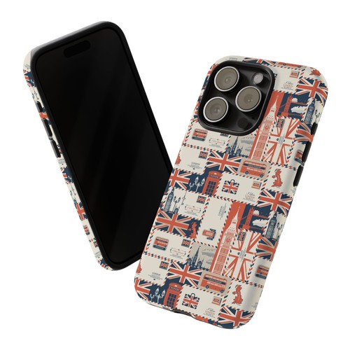 British Icons Phone Case - Union Jack, Big Ben, British Flag, London, Wrap Print - Picture 22 of 177