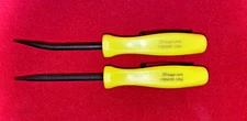 SNAP ON Tools NEW 2pc HiViz 5"  STRAIGHT & BENT Mini Pocket Prybar Set USA!