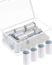 24 Puntas Deslizantes Para Tacos De Billar Puntas De Repuesto Con Caja De NUEVO