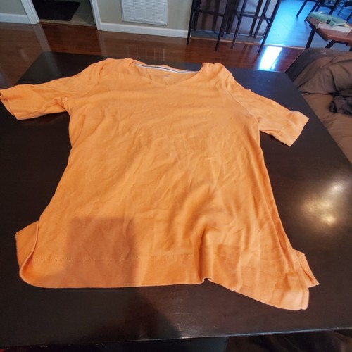 chicos orange ultimate tee - Gem