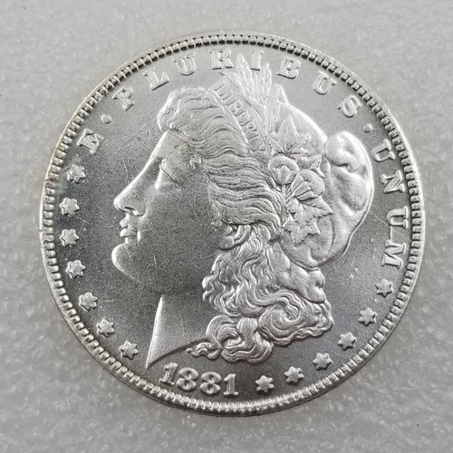 Stempelglanz 1881 S Morgan Silber Dollar 1 Dollar Stempelglanz
