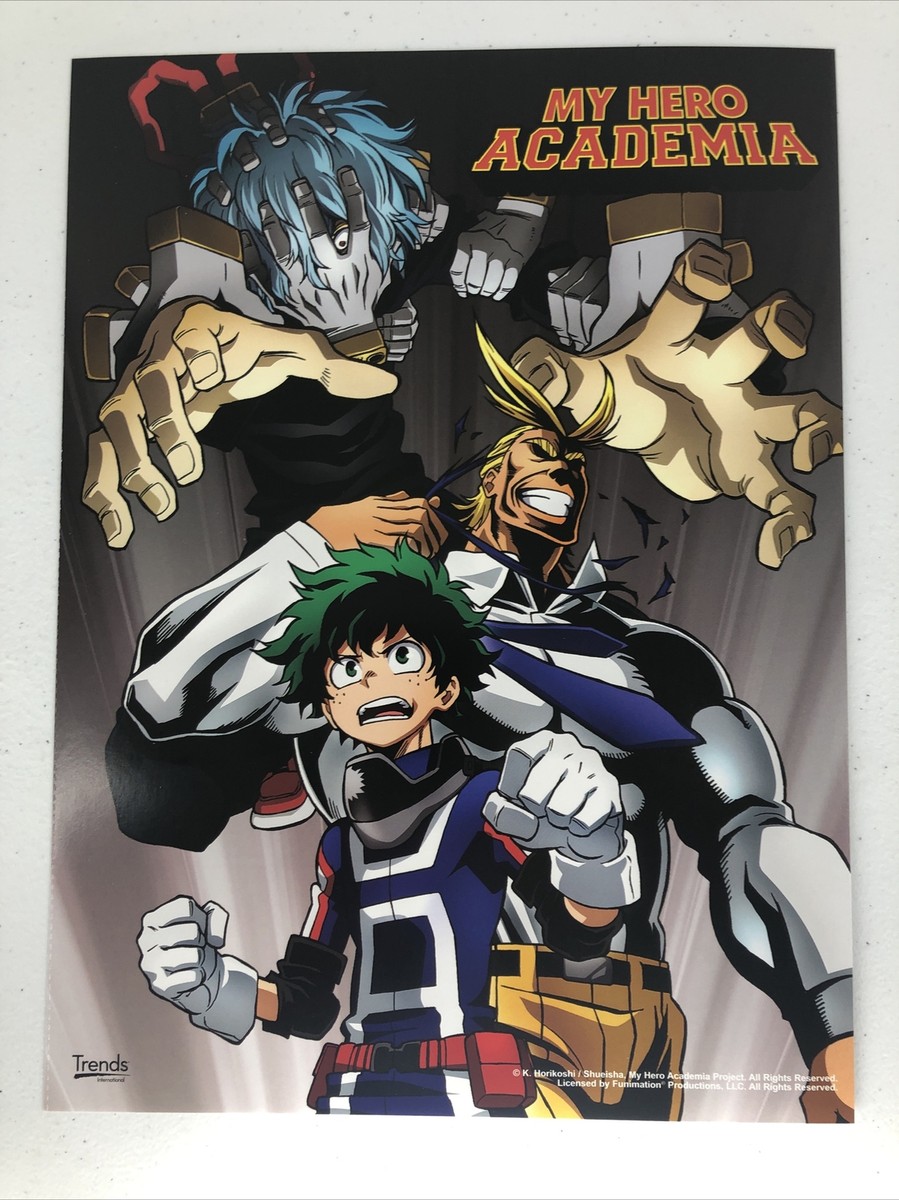 Izuku Midoriya Toshinori Yagi - My Hero Academia Mini Poster 8x11