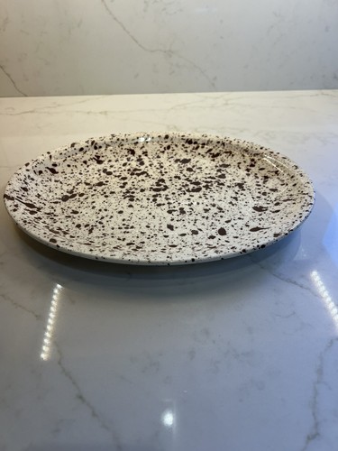 Padden City Keramik, Platte, braun & weiß gesprenkelt, Platte 12 x 9 - Bild 1 von 3