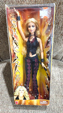Mattel Shakira Black Leather Outfit Barbie Doll 2002 Signature License B4534