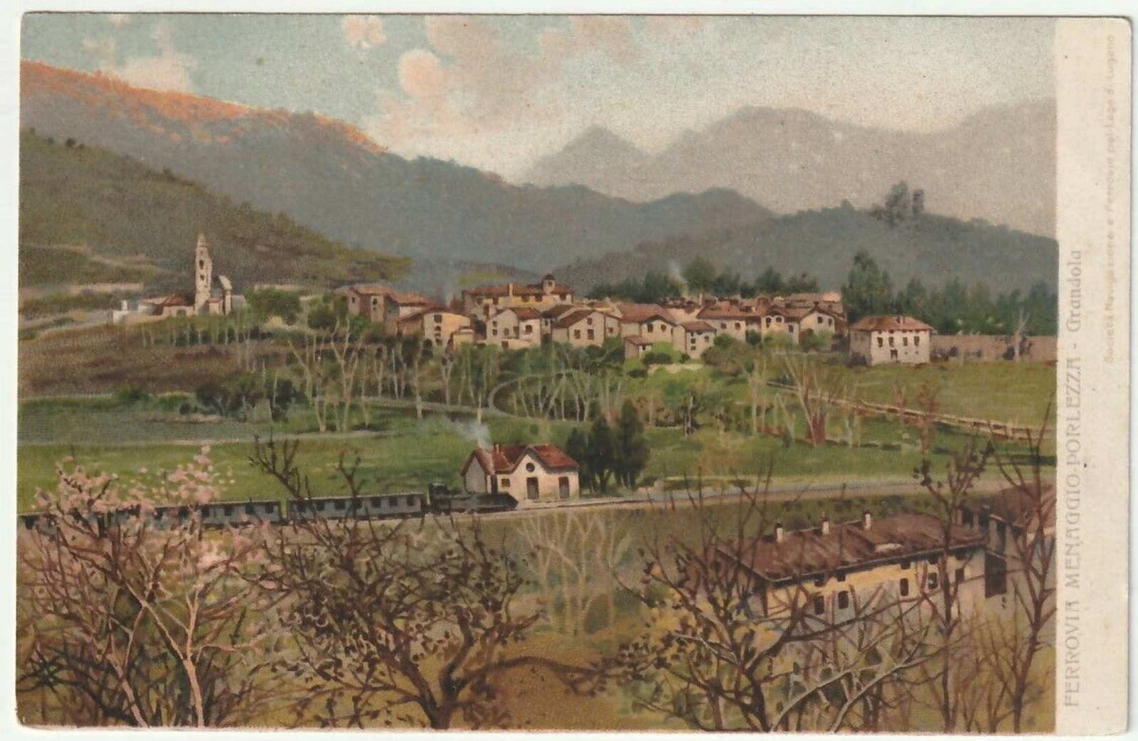 FERROVIA MENAGGIO-PORLEZZA - COMO - TRENO -38190-