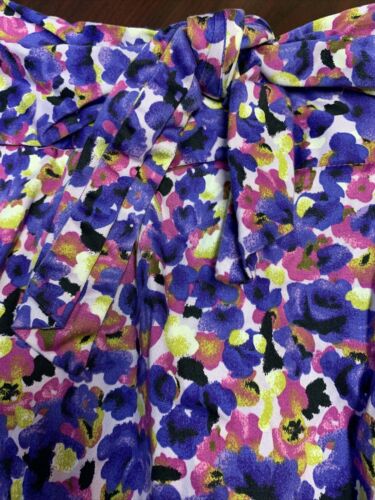 Adrienne Vittadini Multicolor Floral Skirt W/ Pockets Sz 8~adorable! - Picture 2 of 12