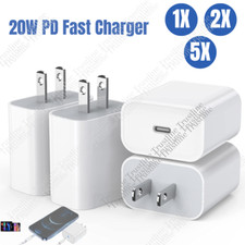 20W USB-C Wall Charger PD Power Adapter For AppleiPhone 17 16 15 14 13 12 11 Lot