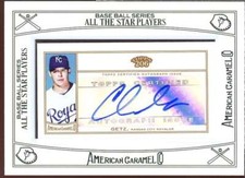 Chris Getz Card 2010 Topps 206 Mini Framed American Caramel Autographs #CG 