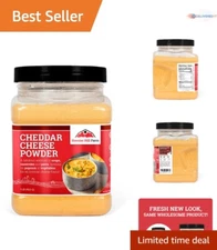 Cheddar Cheese Powder 1LB Versatile Flavoring for Popcorn Snacks Cooking