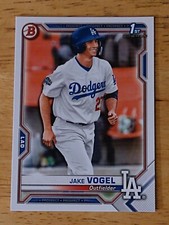 2021 Bowman 1st Bowman Jake Vogel Dodgers Prospect 