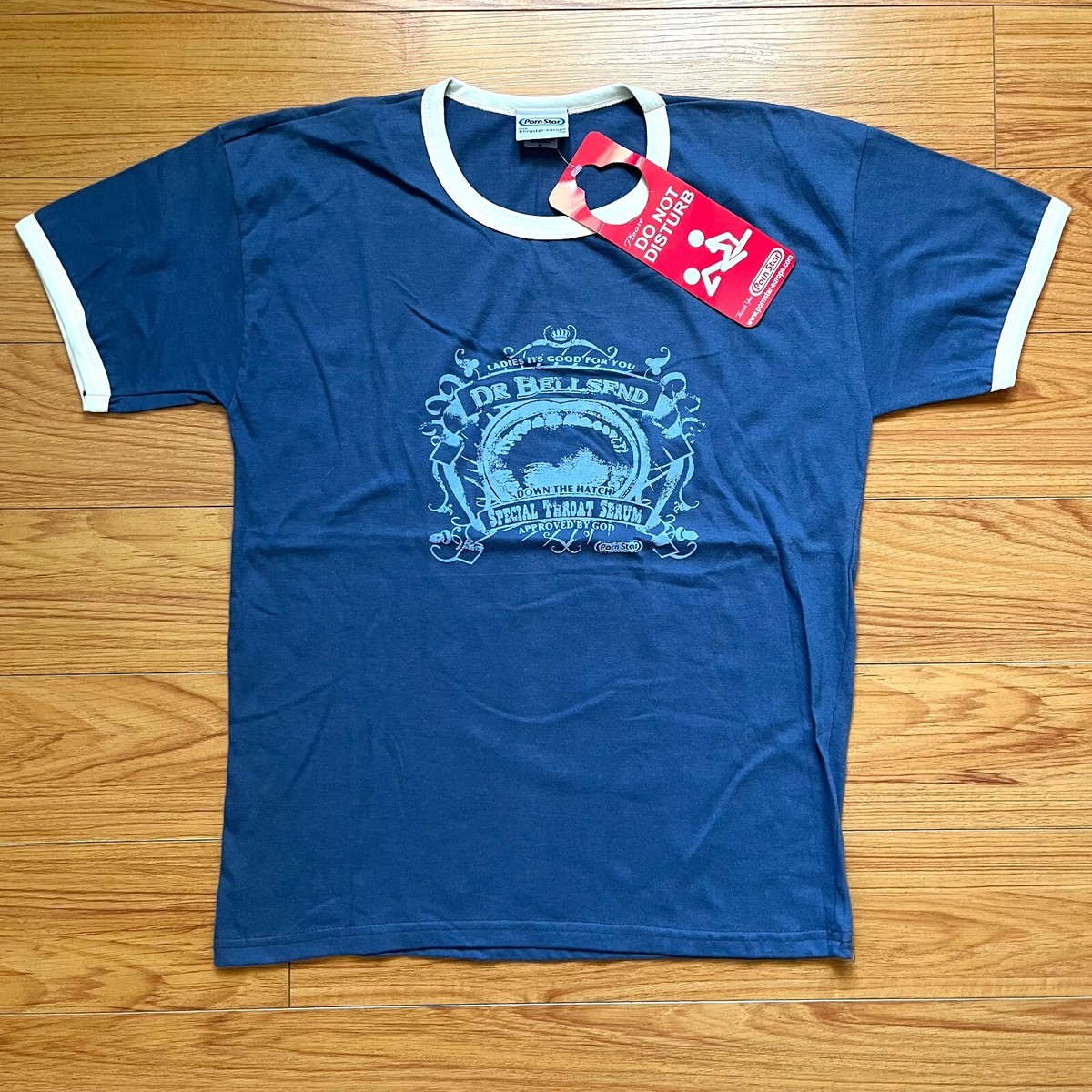 Porn Star Vintage Throat Serum Ringer T-shirt New w/tags | eBay