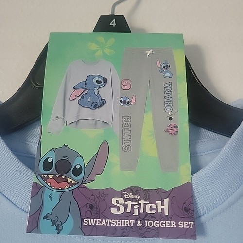 Disney Lilo & Stitch Girls' 2-Piece Fleece Joggers Set Outfit - 第 3/4 張圖片