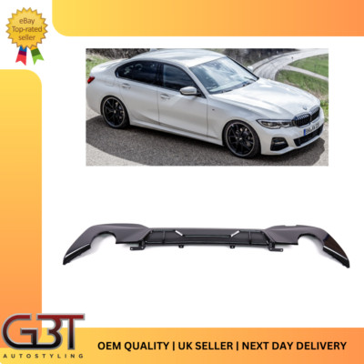 FOR BMW 3 SERIES G20 G21 M PERFORMANCE REAR DIFFUSER BUMPER CARBON FIBRE LOOK