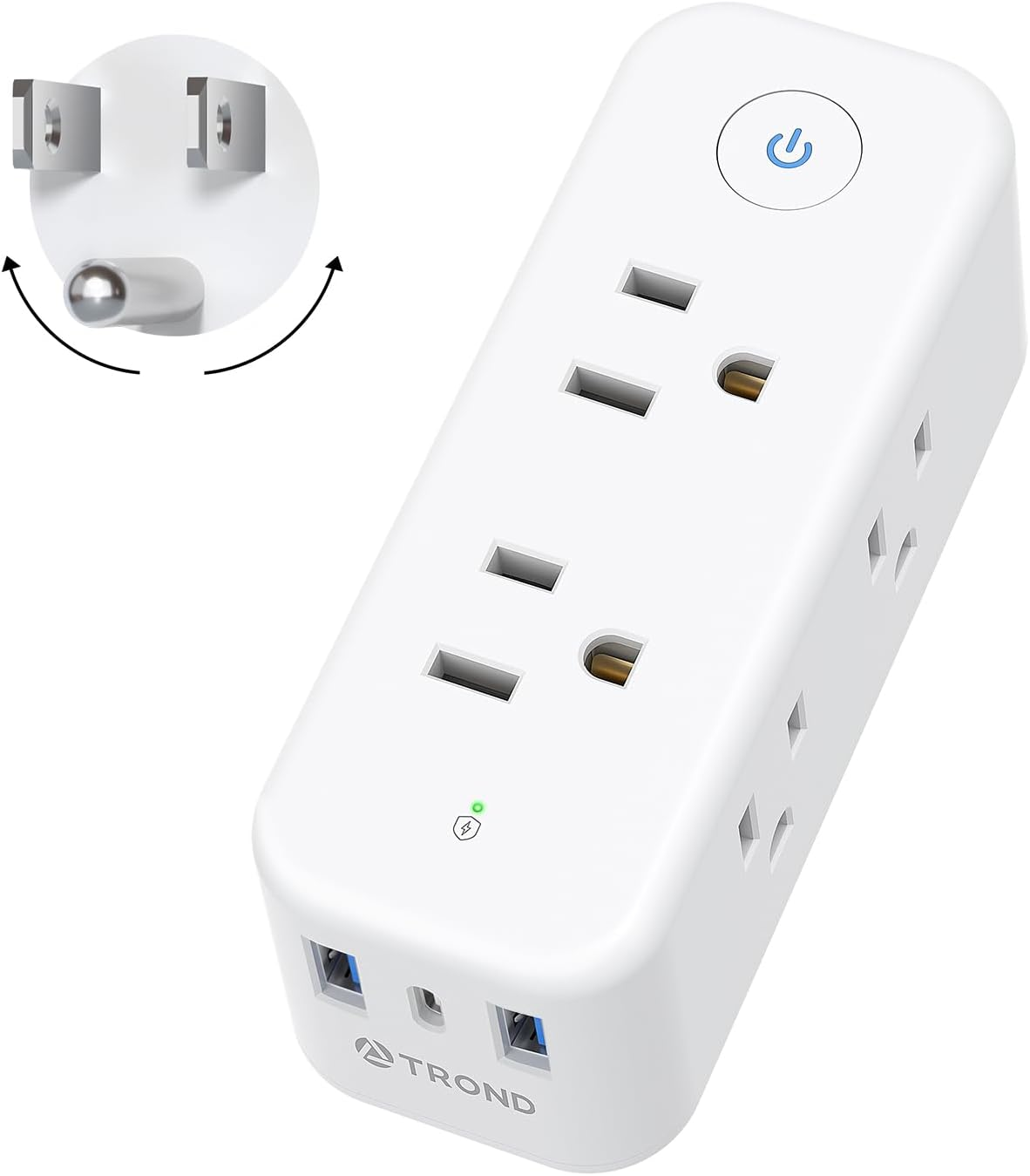 Outlet Extender Surge Protector USB - Multi Plug Outlet Splitter with ...