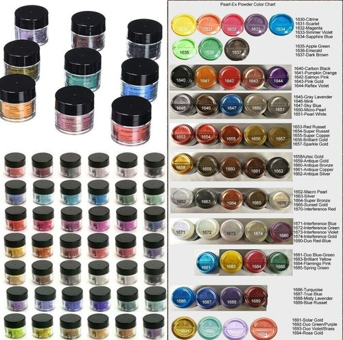 Jacquard PEARL EX Powder Pigment Jars Mica Dry Pigments - Cards Art Calligraphy - Picture 8 of 86