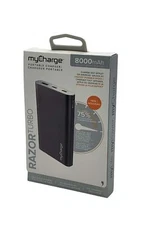 myCharge RazorMax 8,000 mAh Portable Charger Gunmetal