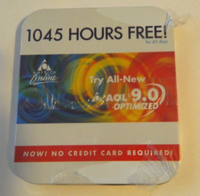 Vintage AOL America Online Internet Connection Trial CD. Unused, sealed