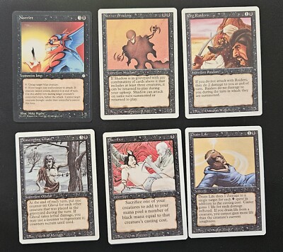 Magic the Gathering Revised Edition-74 Cards, gameplay Booklet